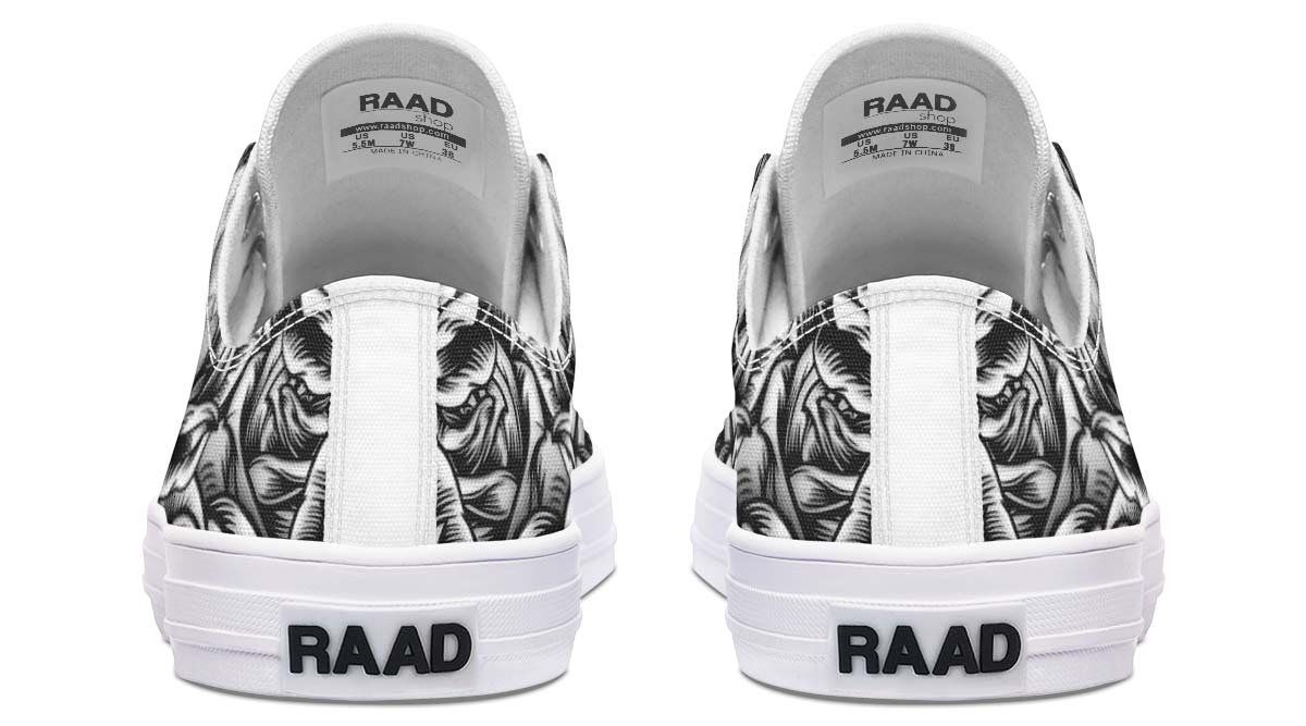 Fashion Print Couple Low-Top Canvas Shoes