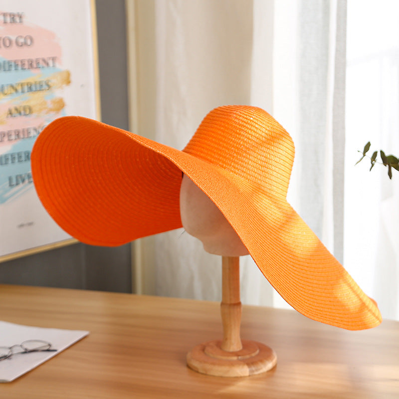 Women's Casual Large Brim Light Board Sunshade Hat