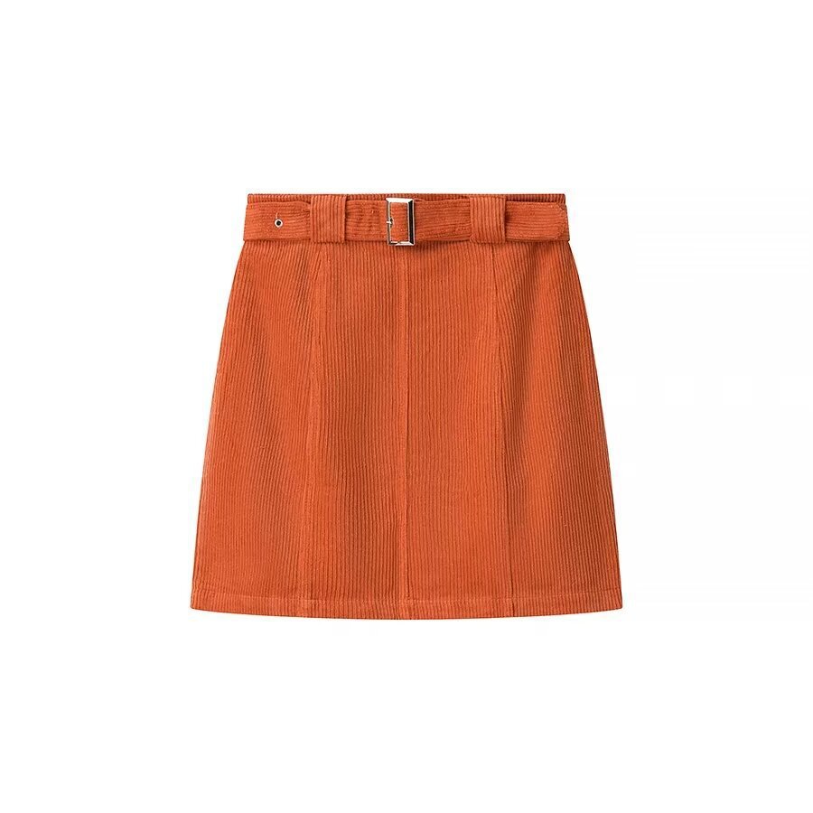 Women's Street Fashion A-line Corduroy Skirt