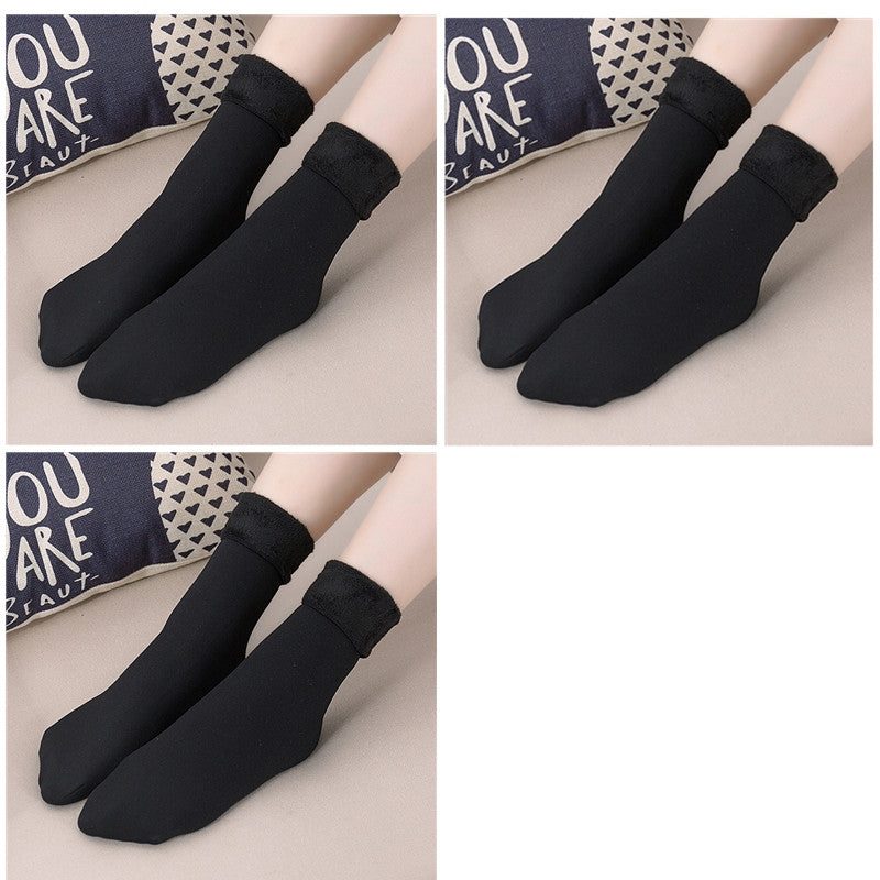 Plus Fleece Socks To Keep Warm Snow Women In Autumn And Winter