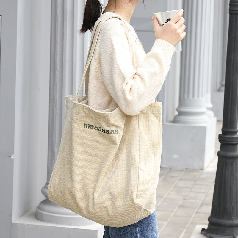 Net Red Fashion Corduroy Shoulder Bag
