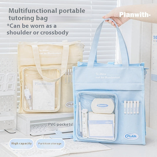 Simple Oxford Cloth Crossbody File Bag