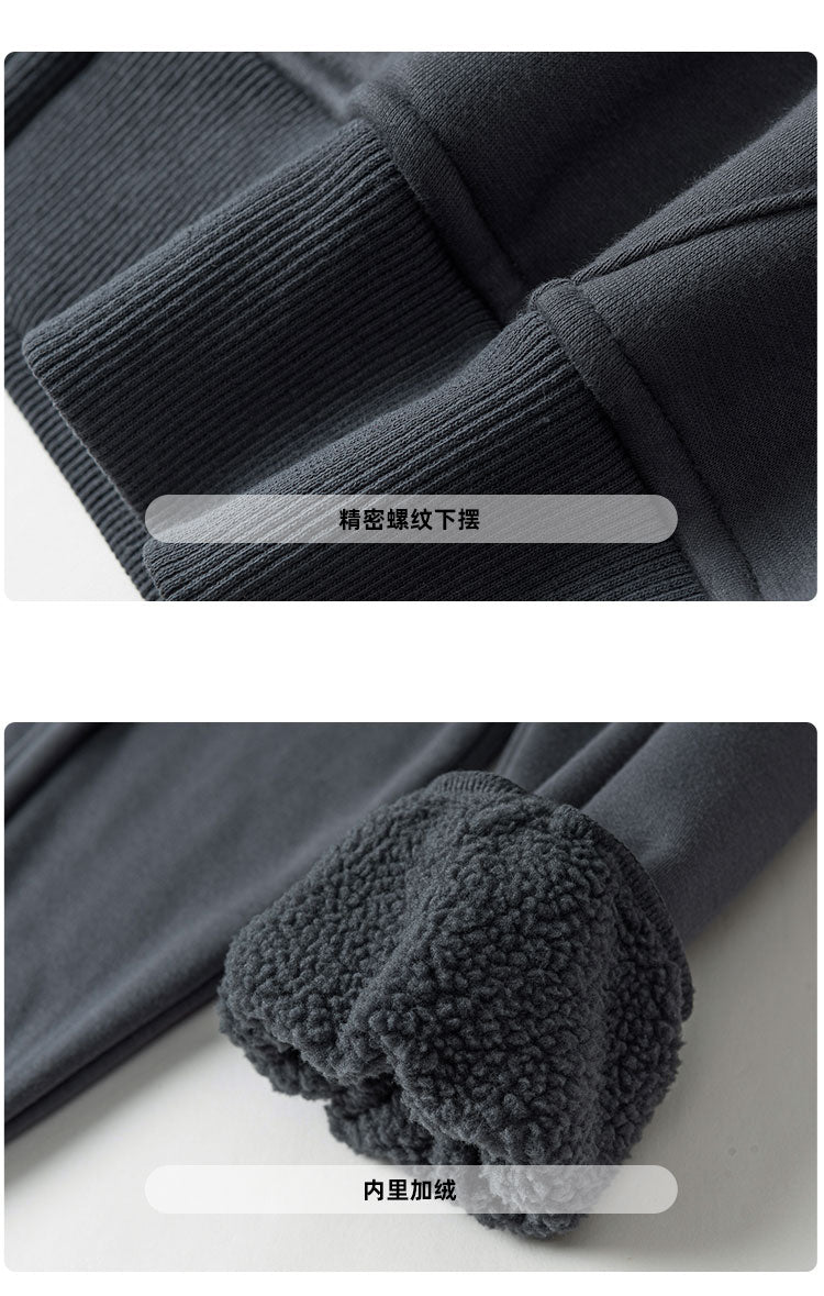 Loose And Versatile Plush Hooded Cardigan Sweater