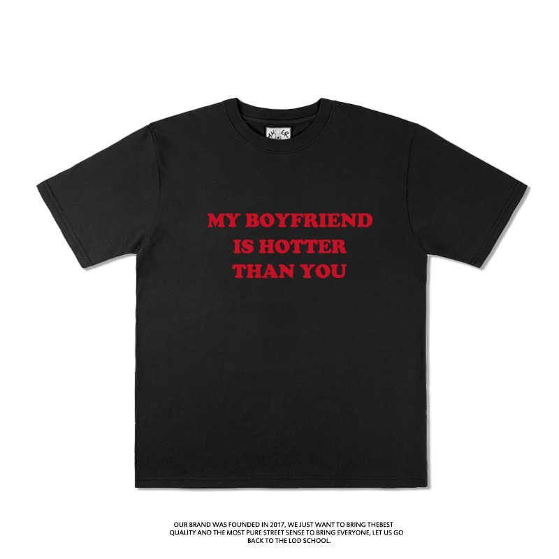 English Couple Short-sleeved T-shirt Men