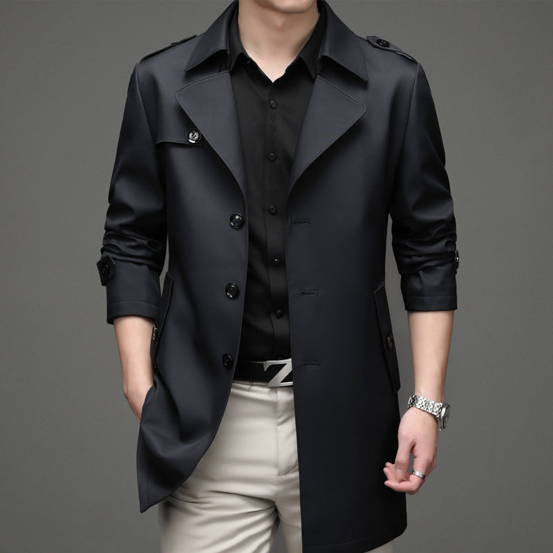 Casual Single-breasted High-end Plus Size Men's Jacket