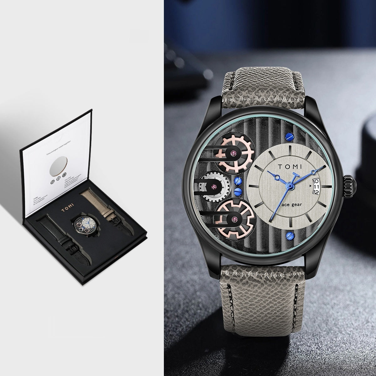 Quartz European Style Hollow-out Gift Box Waterproof Watch