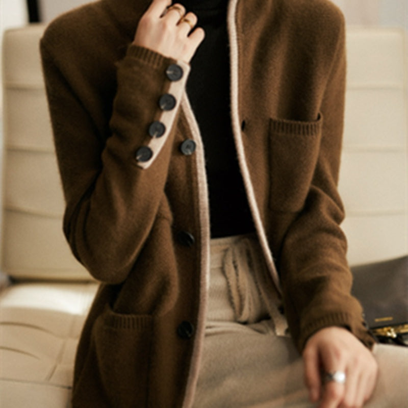 Cardigan til kvinder Strikket Overtøj Sweater Koreansk Stil
