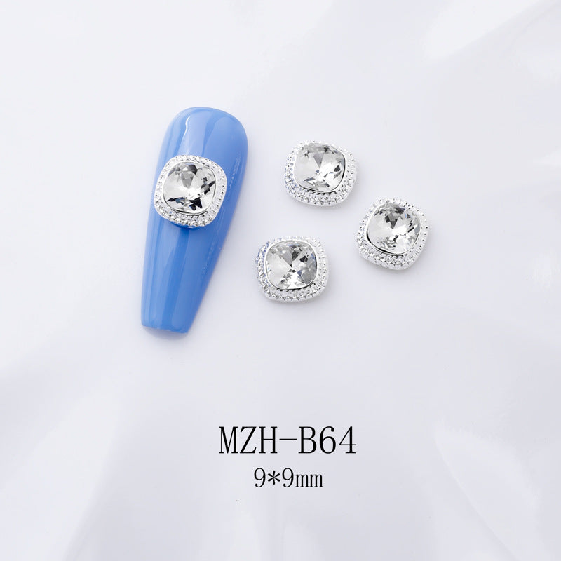 K9 Ultra-Shiny Flat-Back Rhinestones In White For Nail Art Decorations