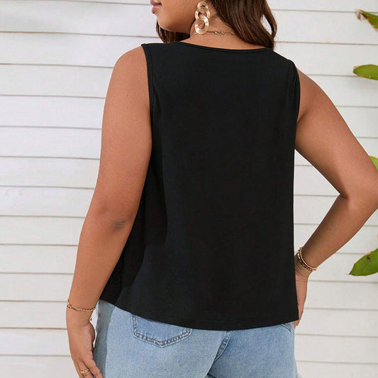Women's Sleeveless Loose Casual Knitted Vest Top