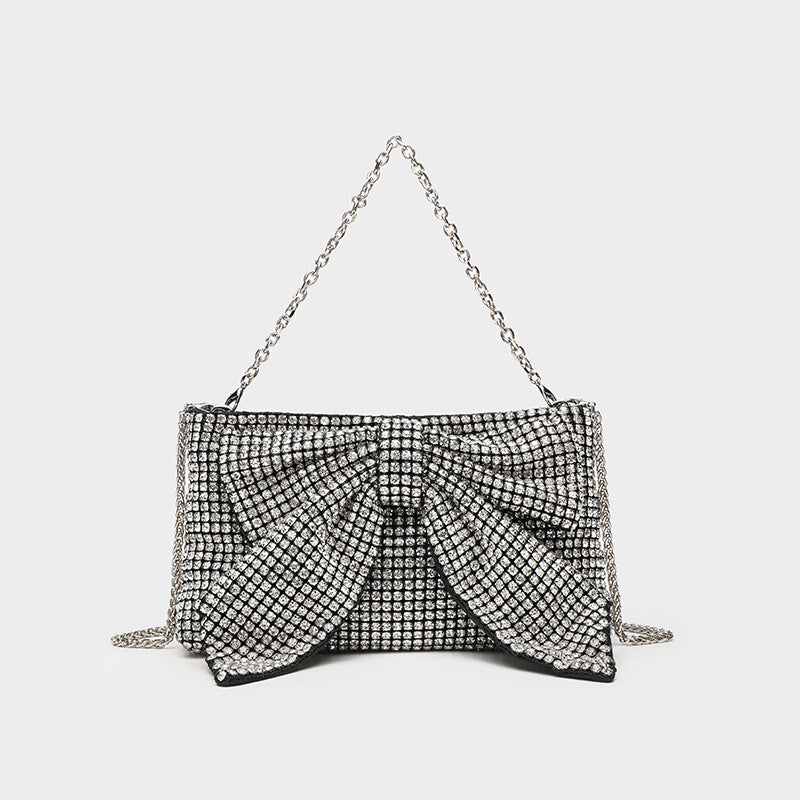 Fashion Evening Banquet Full Crystal Rhinestone Single Shoulder Chain Crossbody Bag