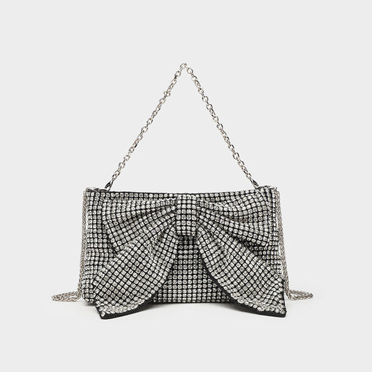 Fashion Evening Banquet Full Crystal Rhinestone Single Shoulder Chain Crossbody Bag