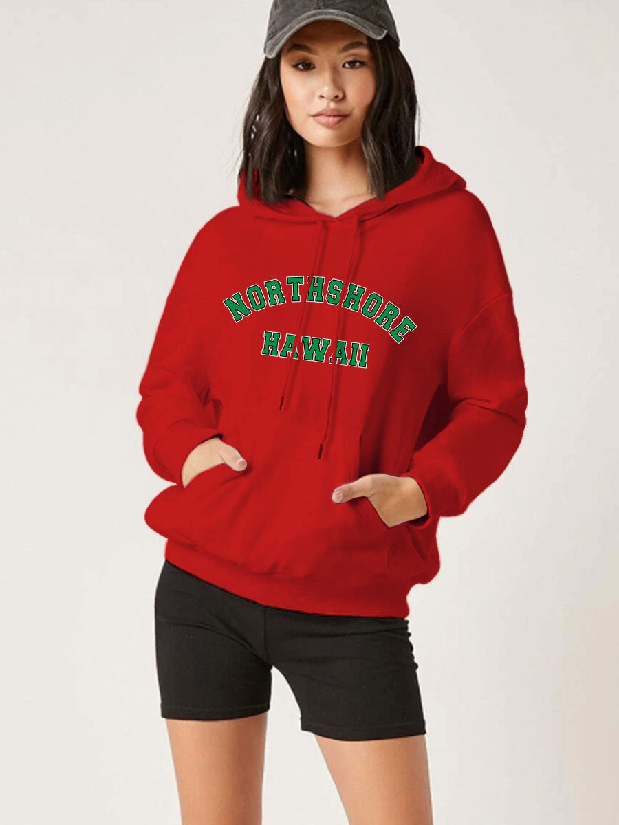 Trendy Women's Sweater Alphabet Personalized Print