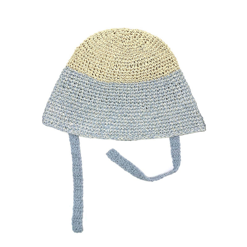 Men's And Women's Fashion Simple Tissue Paper Grass Bucket Hat