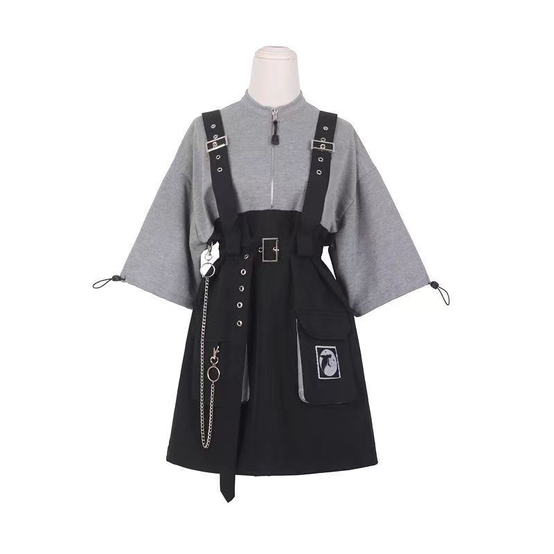 Women's Fashionable Simple Detachable Suspender Skirt