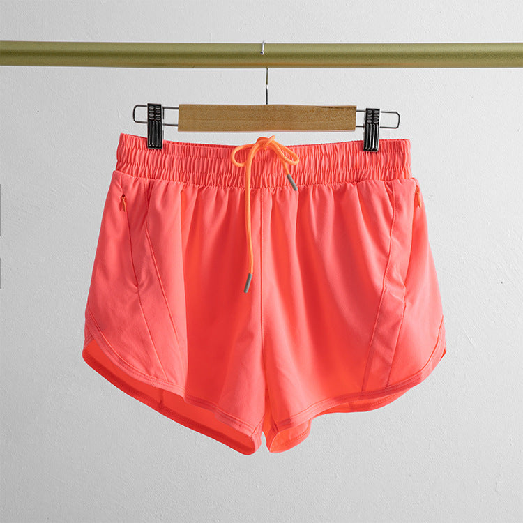 Yoga Sports Pants Fake Two-piece Mesh
