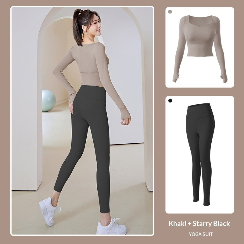 New Women's Running Training Nude Tight-fitting Fitness Exercise