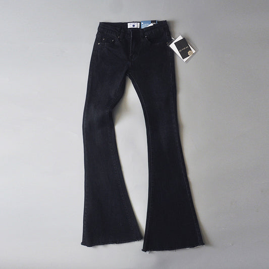 Women's Flared Pants Stretch Thin Denim Trousers Trend