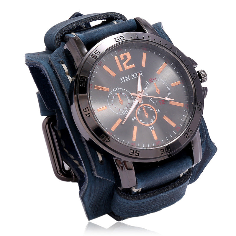 Men's Retro Domineering Cowhide Watch
