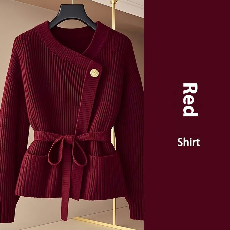 Red Design Sense Birthday Year Sweater