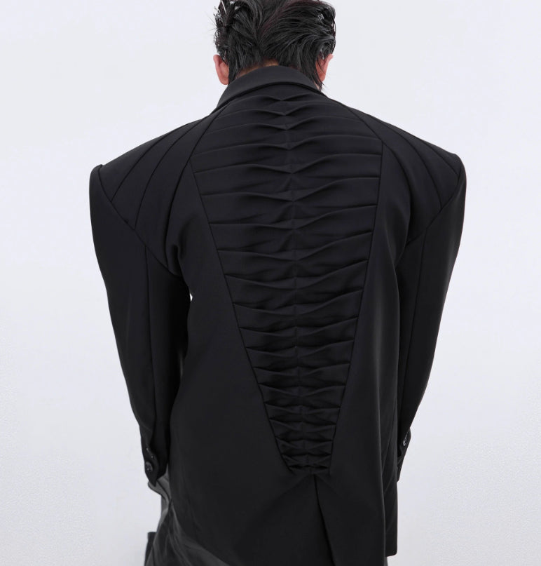 Niche Heavy Deconstruction Profile Suit Jacket