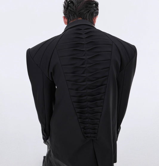 Niche Heavy Deconstruction Profile Suit Jacket