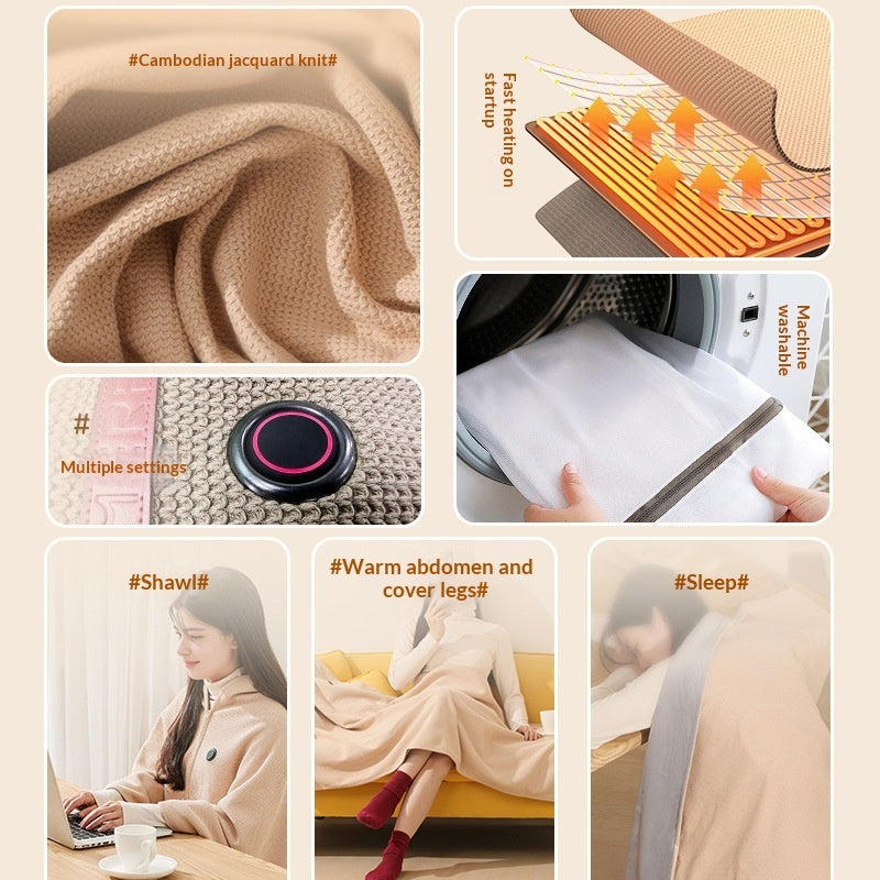 Outdoor Warming Heated Blanket Shawl