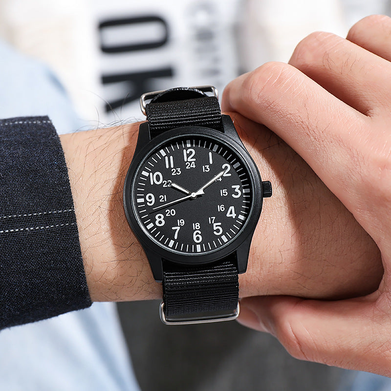 Force Field Fabric Strap 24-hour Display Watch