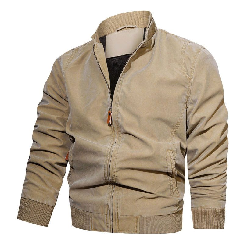 Winter Men's Young And Middle-aged Jacket Men's Pure Cotton Coat Leisure Cargo Plus Size Jacket