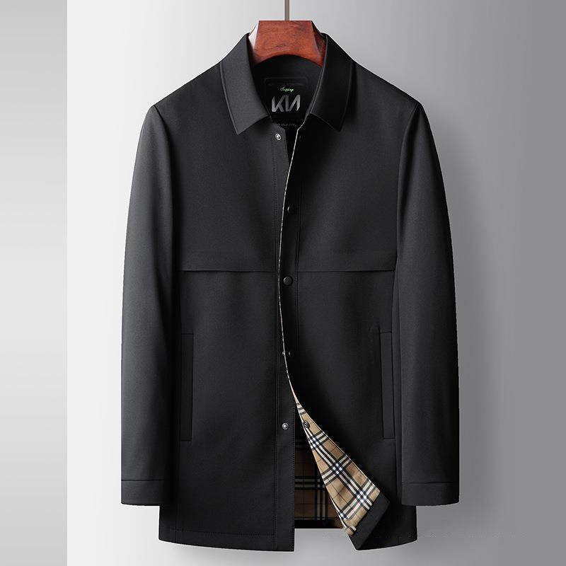 Spring And Autumn New Polo Collar Zipper Top Casual Jacket