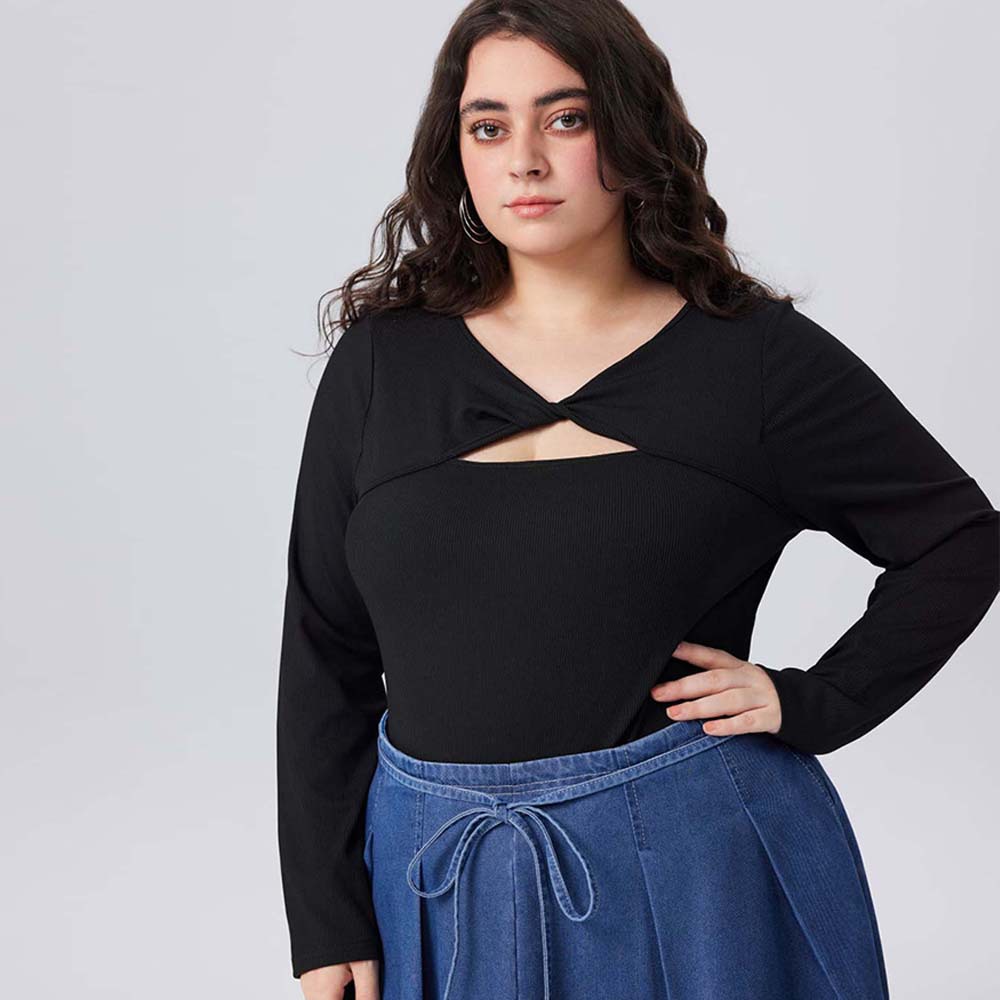 Casual And Simple Jumpsuit High-waisted Slim-fit Long-sleeved Top