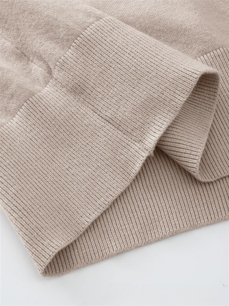 Women's V-neck Loose Soft Glutinous Lazy Style Long Sleeve Sweater