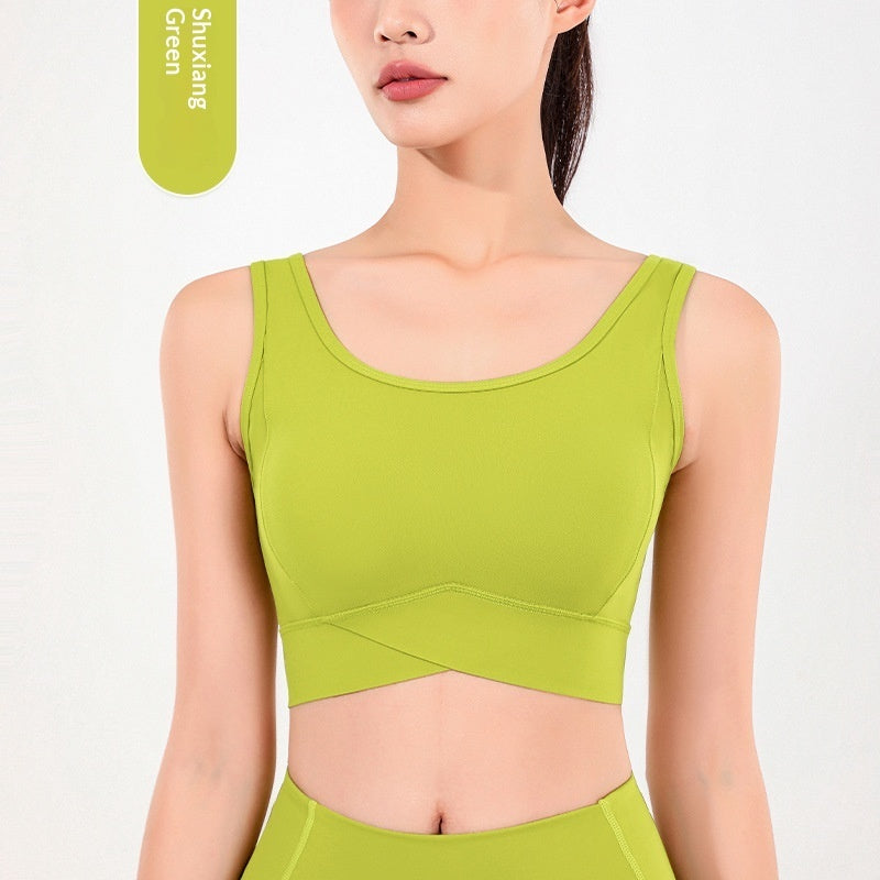 High-intensity Shockproof Running Fitness Bra Pilates Yoga Vest