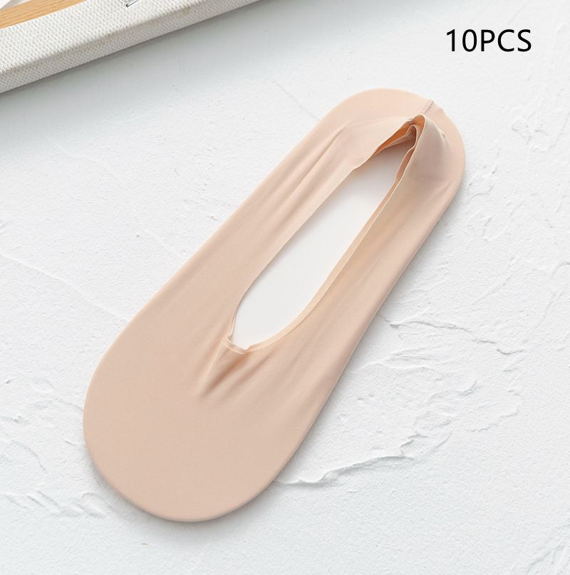 Women's Summer Free Cut Seamless Ice Silk Invisible Socks