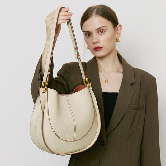 Designer Small Crossbody Bag For Women, Niche Luxury Leather Handbag