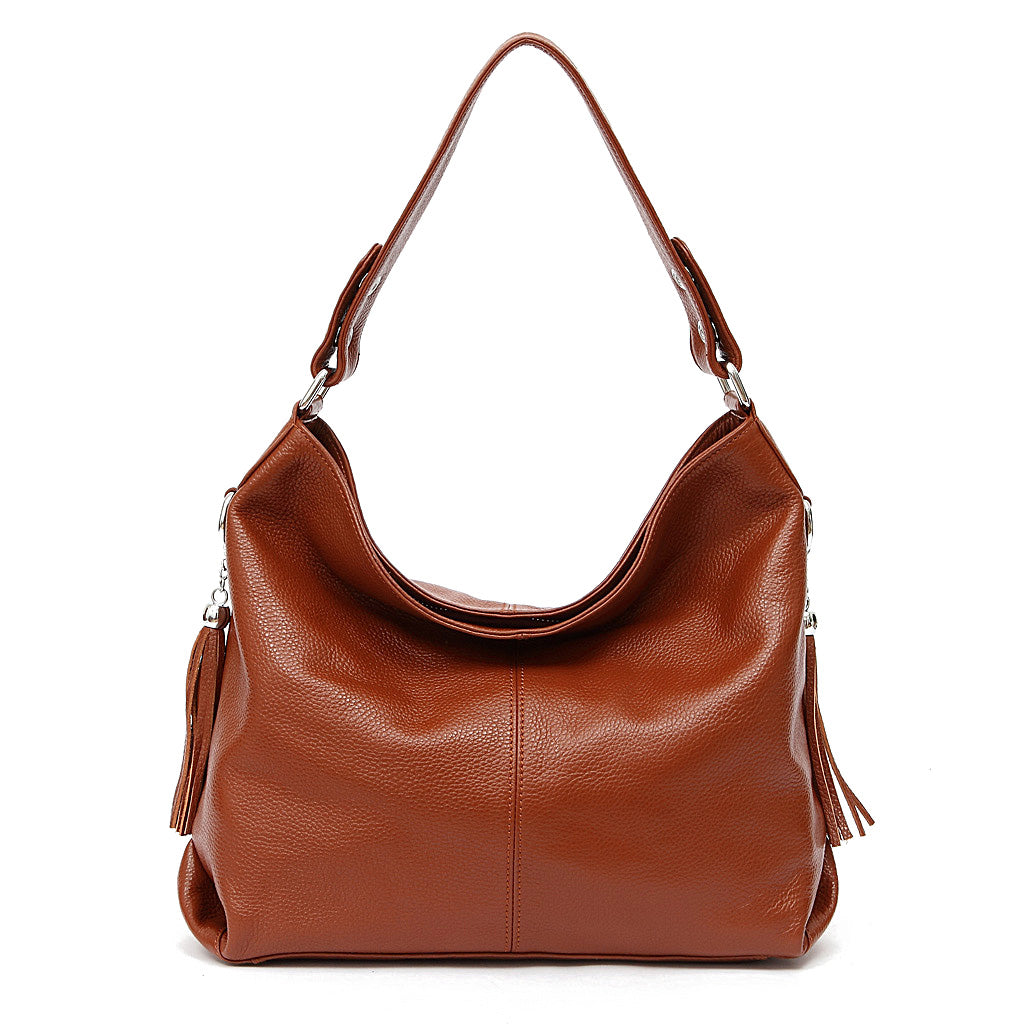 New Style Cowhide Shoulder Bag Fashion Tassels