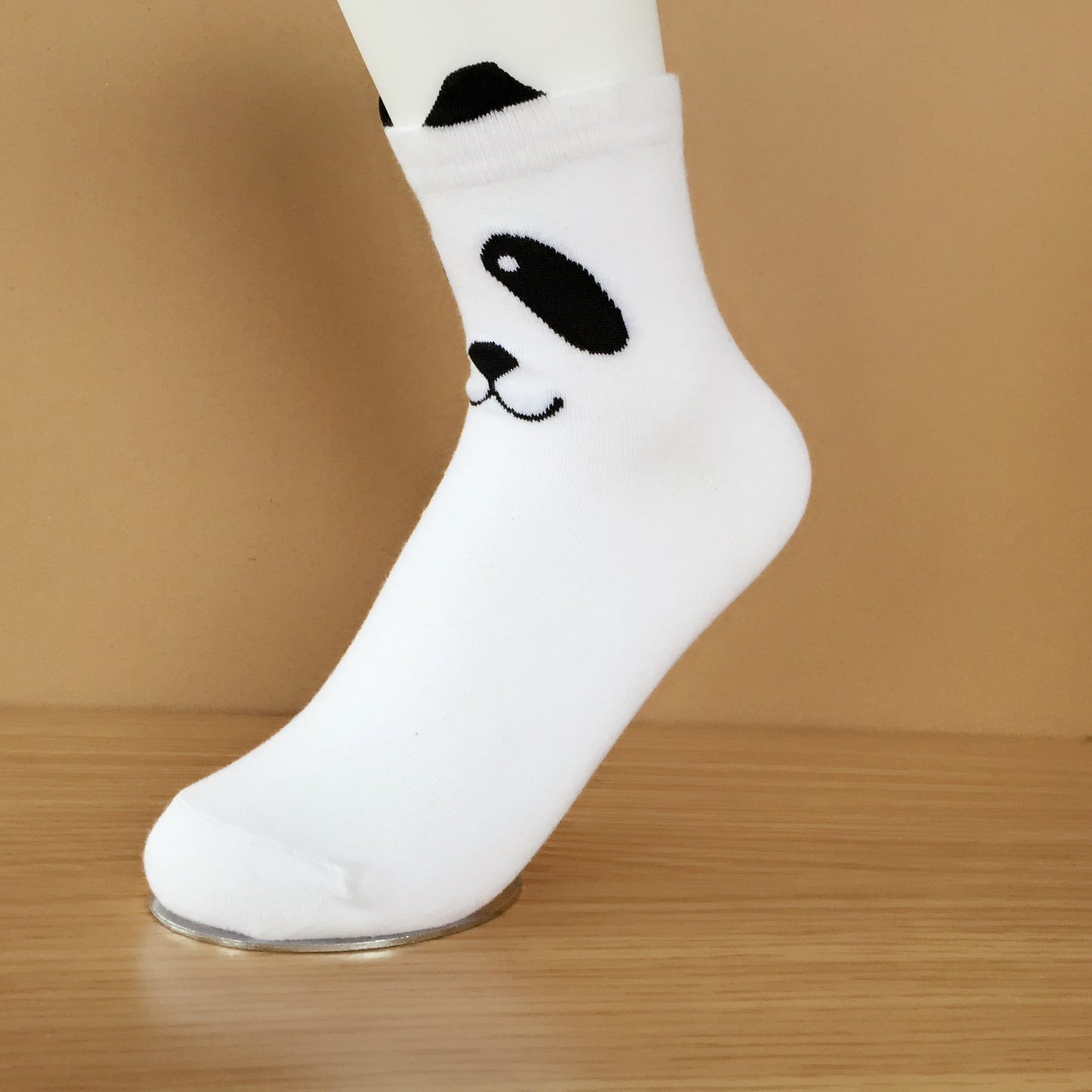 Cartoon Black And White Grey Candy Bar Socks