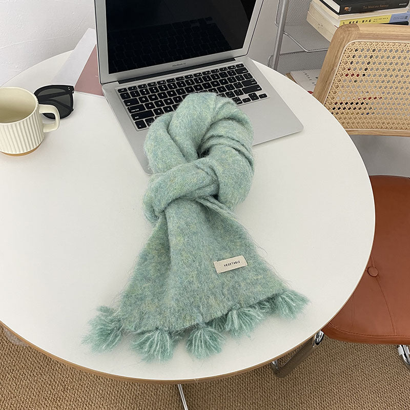 Women's Autumn And Winter Warm Wool Scarf
