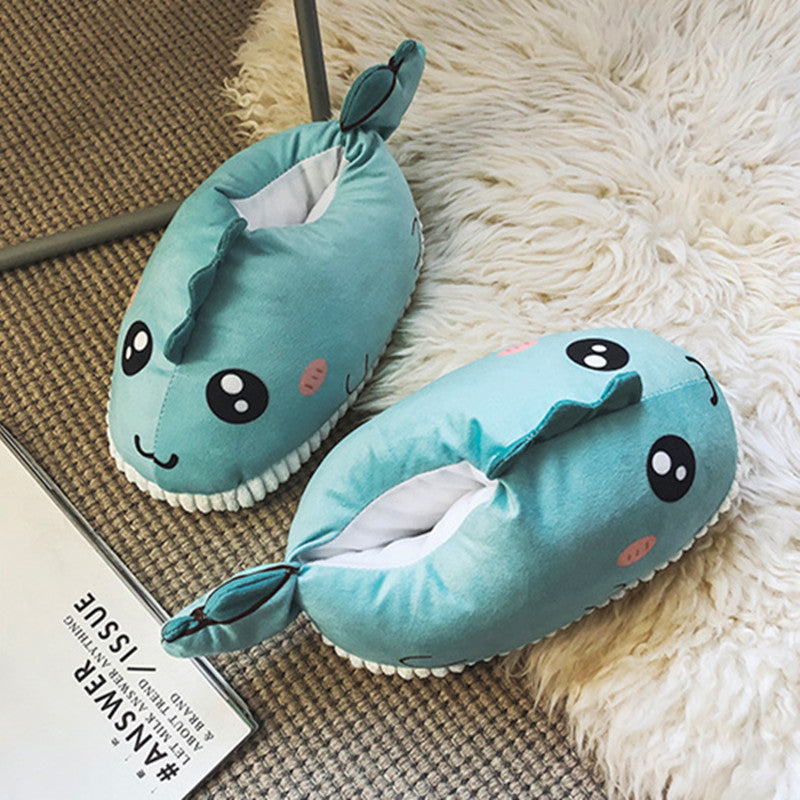 New Couple's Bread Shoes Women's Warm Fleece Cotton Slippers