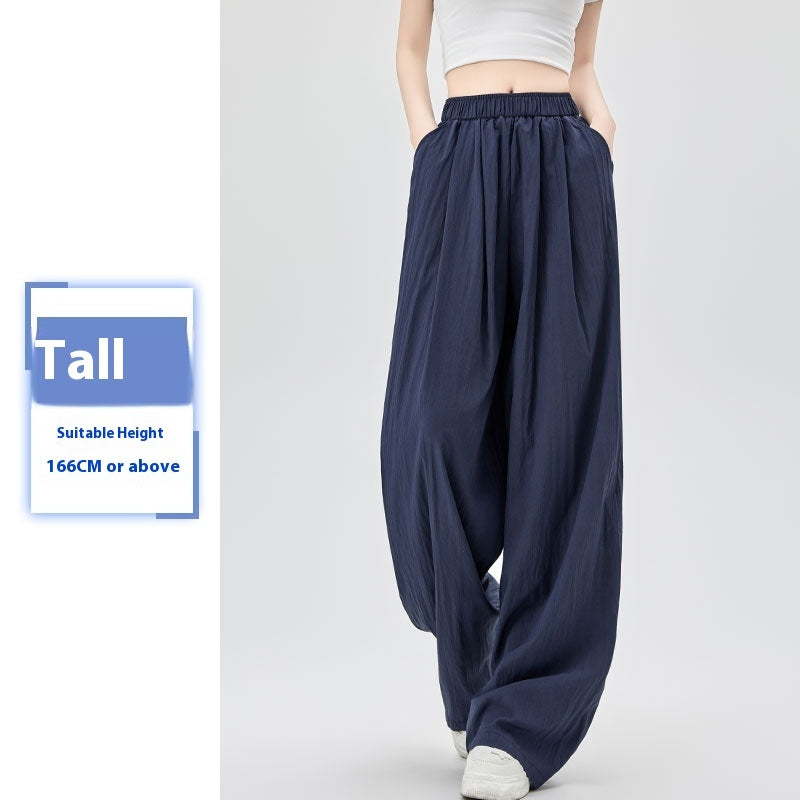 Women's Summer Thin High Waist Loose Casual Wide Leg Pants