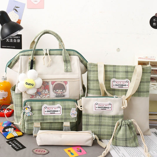 Women's New Style Portable Backpack Large Capacity Canvas