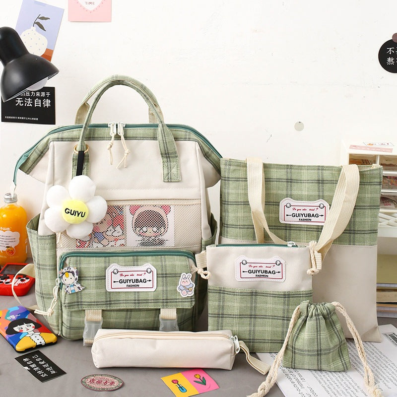 Women's New Style Portable Backpack Large Capacity Canvas