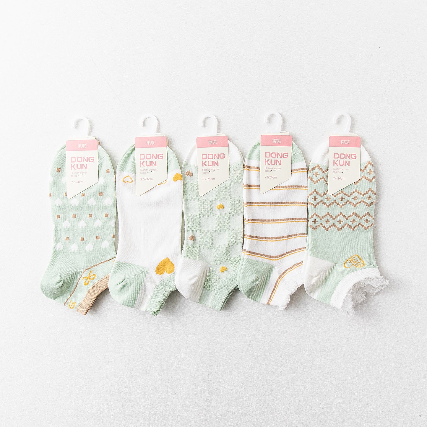 Retro Boat Combed Cotton Women's Sports Socks