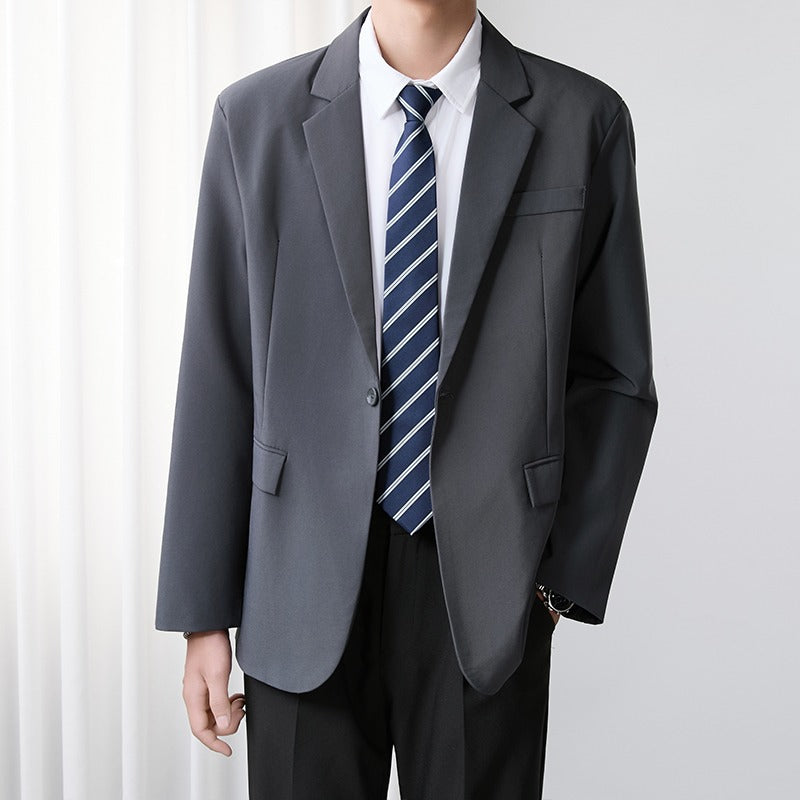 Herre Blazer i koreansk stil, trendy og casual forretningsjakke