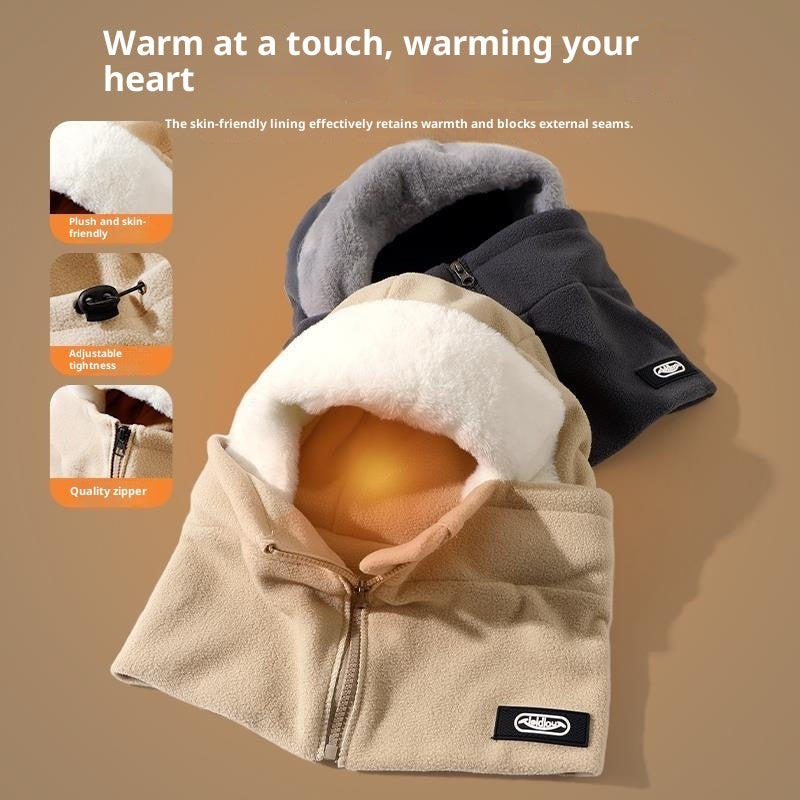 Windproof Riding Scarf Integrated Hat