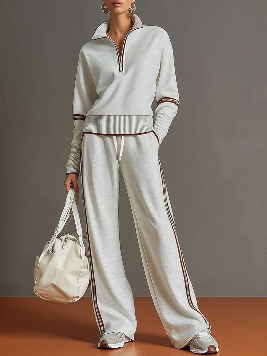 Women's Casual Fashionable Sports Long-Sleeve Suit
