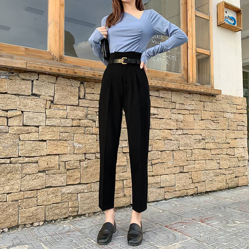 Cigarette Tube Are Thin And Versatile Drape Casual Pants