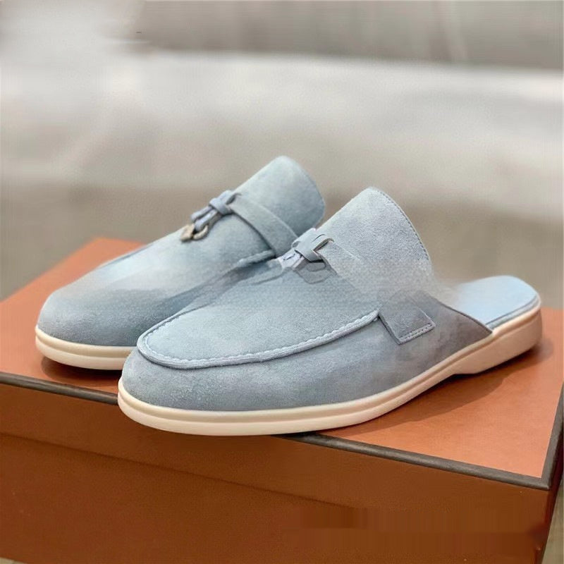 Lightweight Closed-toe Slippers Casual Large Size Flats