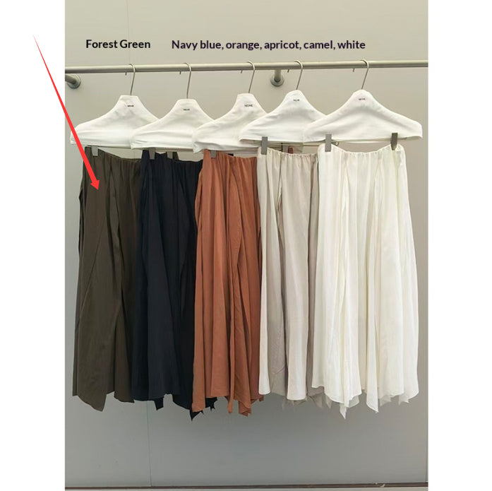 Irregular Patchwork Maxi Skirt Women