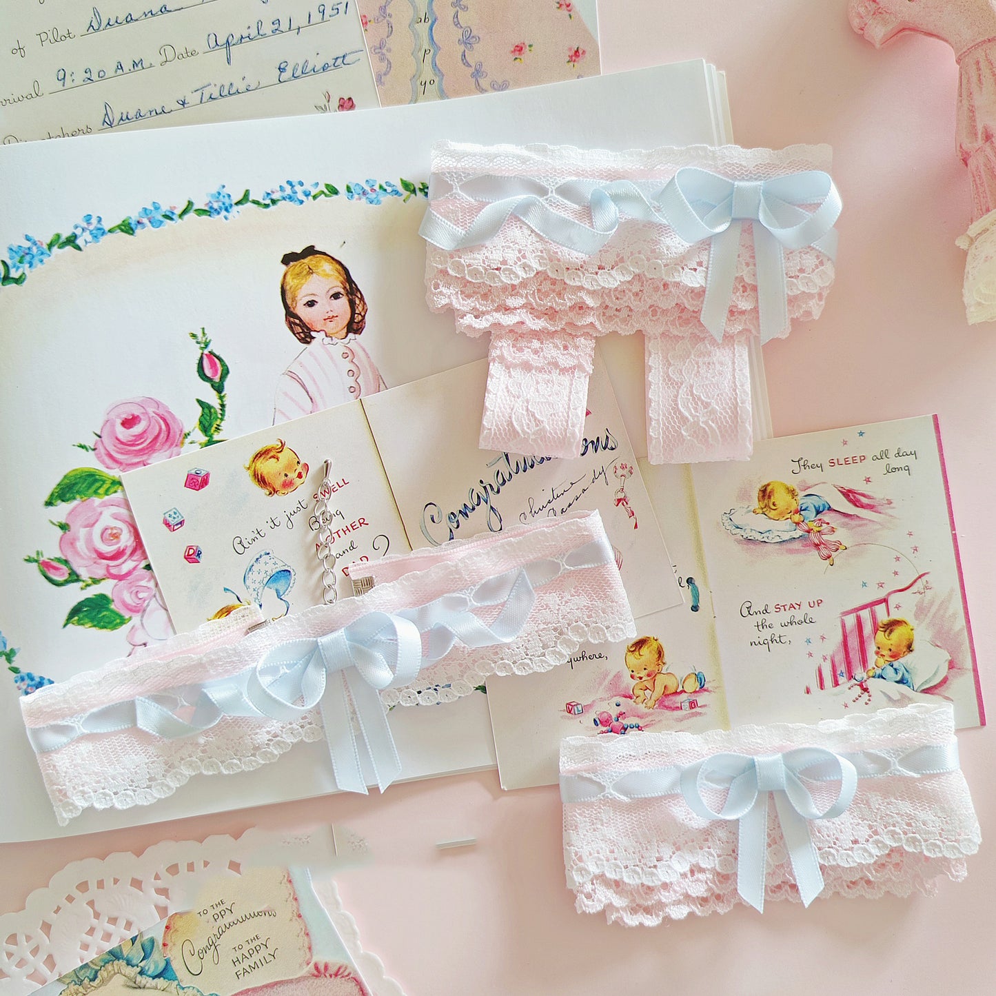 Dong Gan Falei Girl Vintage Sweet Side Clip