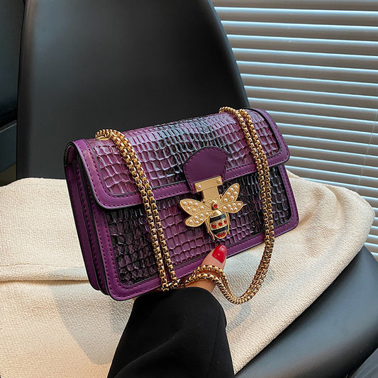 Fashion dame-taske, kæde, crossbody